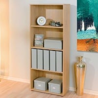 Boekenkast Parini 4 vakken - eik