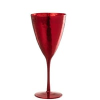 Wijnglas spiegel glas rood