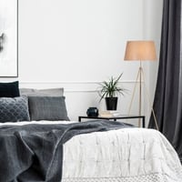 Tatum vloerlamp | Vintage lichtbruin | Metalen behuizing