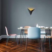 Tatum Wandlamp | Metalen behuizing | 34x5cm | Zwart