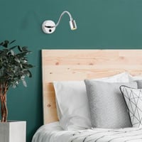 Tatum Metalen Wandlamp | In Hoogte Verstelbaar | Zilver
