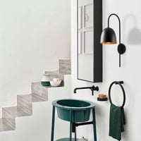 Tatum Wandlamp | Metalen Behuizing | Zwart | 16 x 24 cm