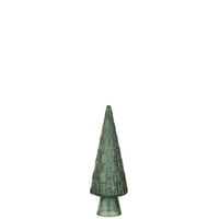 Kerstboom kegel glas donkergroen medium