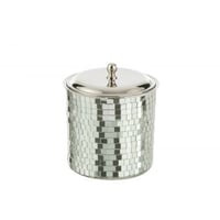 Ijsemmer mozaïek roestvrij staal zilverkleurig