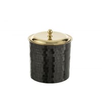 Ijsemmer mozaïek roestvrij staal zwart