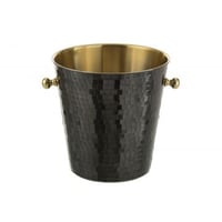 Ijsemmer mozaïek roestvrij staal zwart