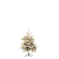 Kerstboom 120 led besneeuwd artificial  donkergroen/wit small