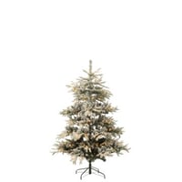 Kerstboom 270 led besneeuwd kunstmatig  donkergroen/wit medium