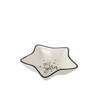 Schaal ster dolomiet wit small