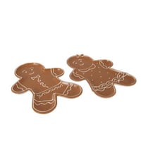 Dienblad cookie dolomiet caramel/wit assortiment van 2