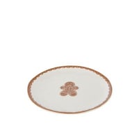 Bord cookie rond dolomiet wit/caramel