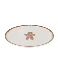 Bord cookie ovaal dolomiet wit/caramel