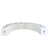 Bank vouwbaar papier gebroken wit