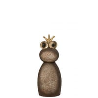 Kikker kroon magnesium donkerbruin/goudkleurig small