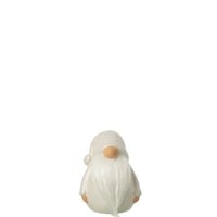 Kabouter textile baard porselein lichtgrijs medium