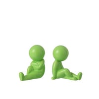 Set van 2 boekensteun marcel steengoed groen