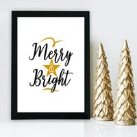 Christmas - 2022 Decoratief ingelijst MDF schilderij | 100% MDF | 24 x 29 cm