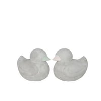 Monnik biddend polyresin geel