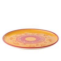 Bord keramiek oranje/rood