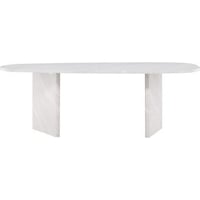 Eettafel Grönvik Venture Design - MDF Betonlook - 220x100 cm - Wit