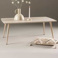 Salontafel Plaza - MDF Witgekalkt - 120x70 cm - Wit