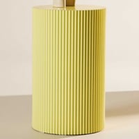 Bijzettafel Lenox - MDF - Ø30,5 cm - Lichtgeel