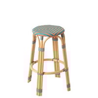 Kruk geo rotan oranje/turquoise