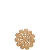 Onderzetter bloem jute naturel