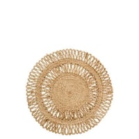 Placemat rond jute naturel