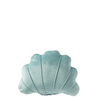 Kussen schelp polyester turquoise