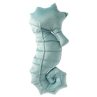 Kussen zeepaard polyester turquoise