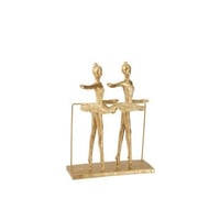 2 ballerina's poly goud