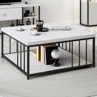 Stijlvolle Woody Fashion Salontafel | Wit Zwart