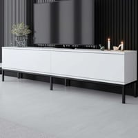 Lord TV-meubel | 100% MELAMINE | Zwart, Wit