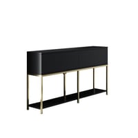 Lord Console | 100% MELAMINE | Zwart, Goud