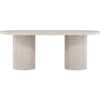 Eettafel Narvik Venture Design - MDF Beige Marmerlook - 100x200 cm