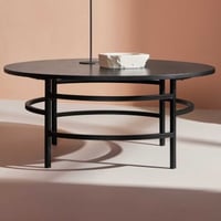 Salontafel Copenhagen - MDF - Ø100x43 cm - Zwart