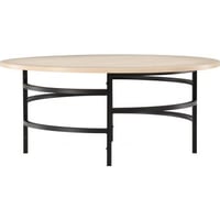 Salontafel Copenhagen Venture Design - MDF - ⌀100x43cm - Wit/Zwart