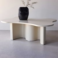 Salontafel Flow - MDF Beige PU-lak - 120x80x45 cm