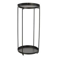 Bijzettafel rond ijzer zwart large