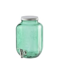Drankdispenser glas smaragdgroen