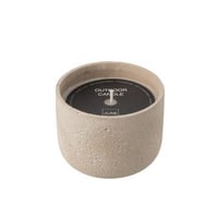 Buitenkaars 47h rond paraffine lichtbeige large