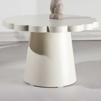 Salontafel Krull - MDF Beige - ⌀70x45 cm