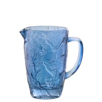 Karaf vogels glas blauw