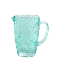 Karaf vogels glas azuurblauw