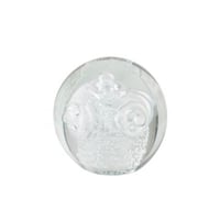 Presse-papier ringen bal glas transparant large