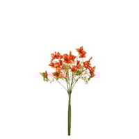 Bundel van 3 kornoelje textiel donkeroranje