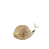 Walvis paulowniahout naturel/wit small