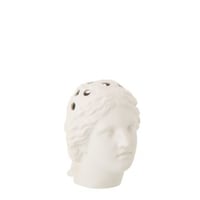 Vaas dame hoofd dolomiet wit