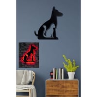 Ledverlichting Firewood Decoratieve LED Verlichting | Zwarte Basis | 60 LED's/m | 12V Adapter | Rood | 50x40 cm